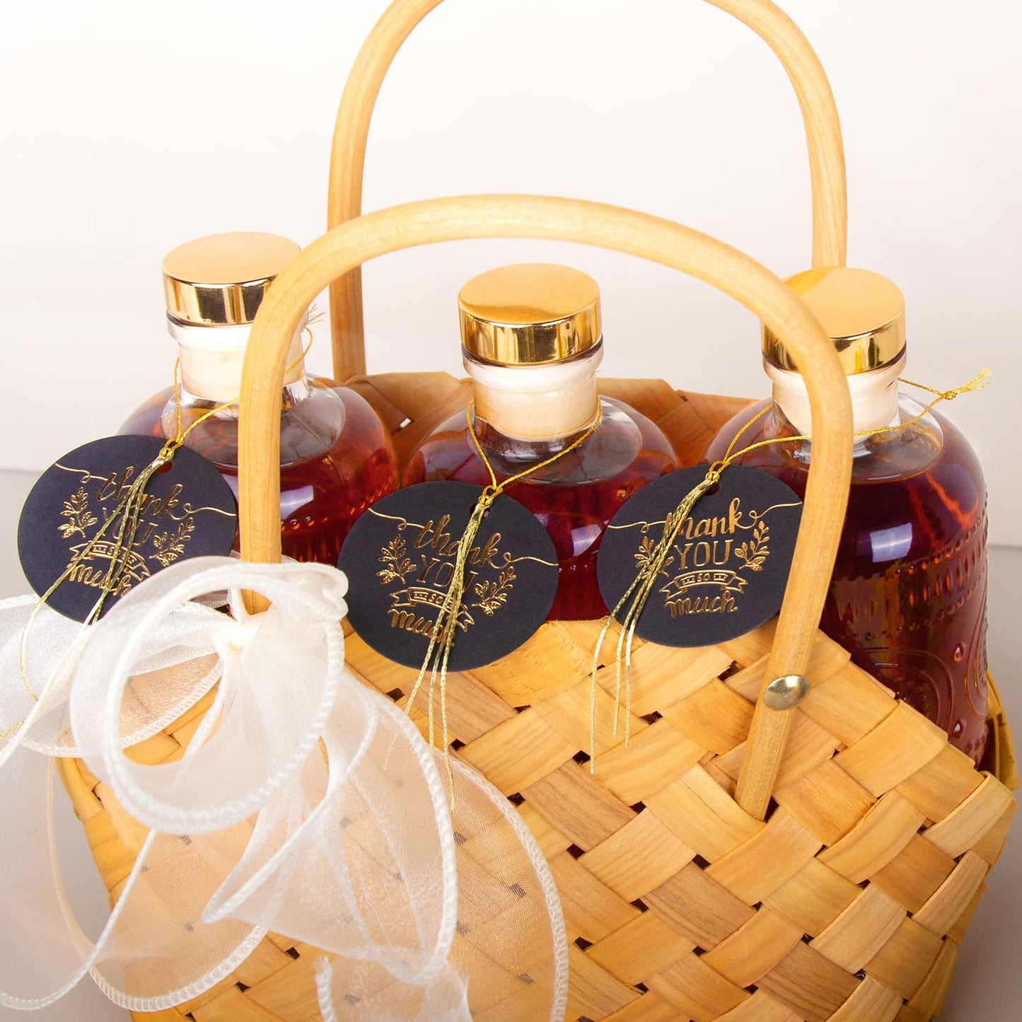 GYOSUGANG 6 Pack Glass Bottles with Lids - 6 oz Liquor Bottles with Gift Labels & Decorations for Oil Vinegar Kombucha Whiskey Wine Beverages Drinks Beer Water Soda with T-Top Cork Cap