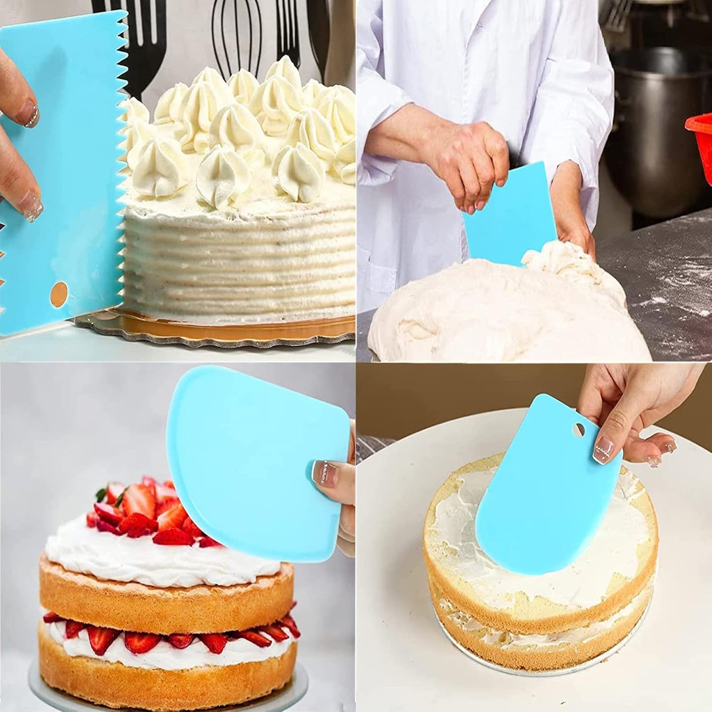 Skiennix Piping Bags and Tips Set - 12-Inch Reusable Icing Bags with 12 Frosting Tips & Accessories