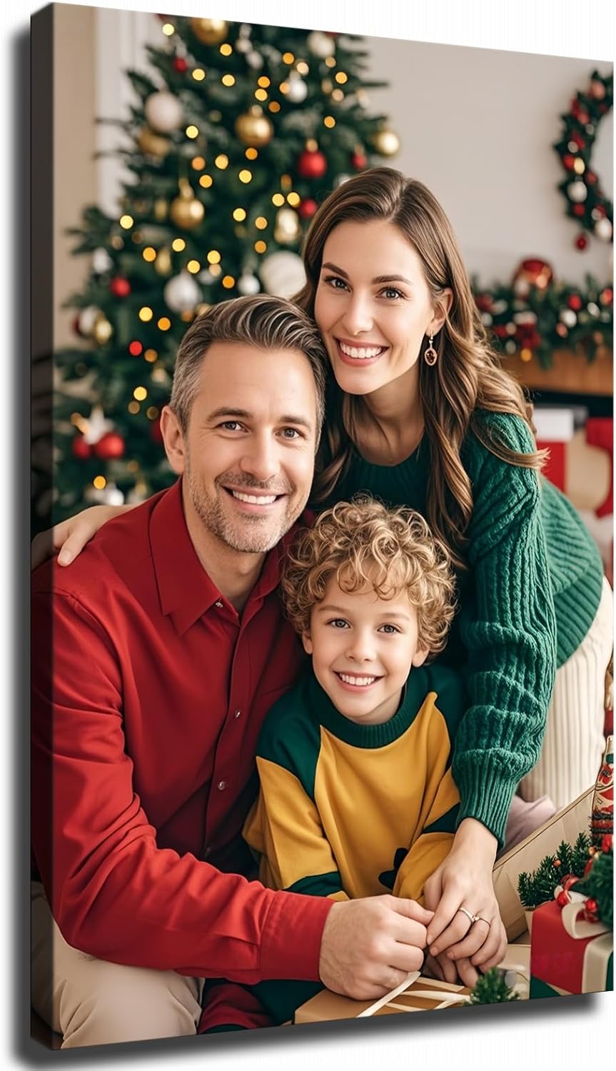 Skiennix Personalized Canvas Prints - Transform Your Photos into Stunning Wall Art | Framed 24" L × 36" W