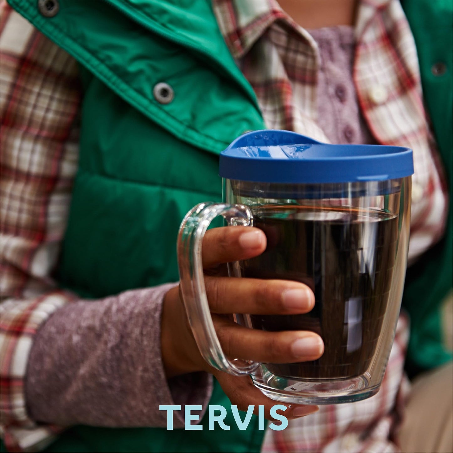 Tervis Clear & Colorful Tabletop Made in USA Double Walled Insulated Tumbler Travel Cup Keeps Drinks Cold & Hot, 16oz Mug, Citrus Sunrise