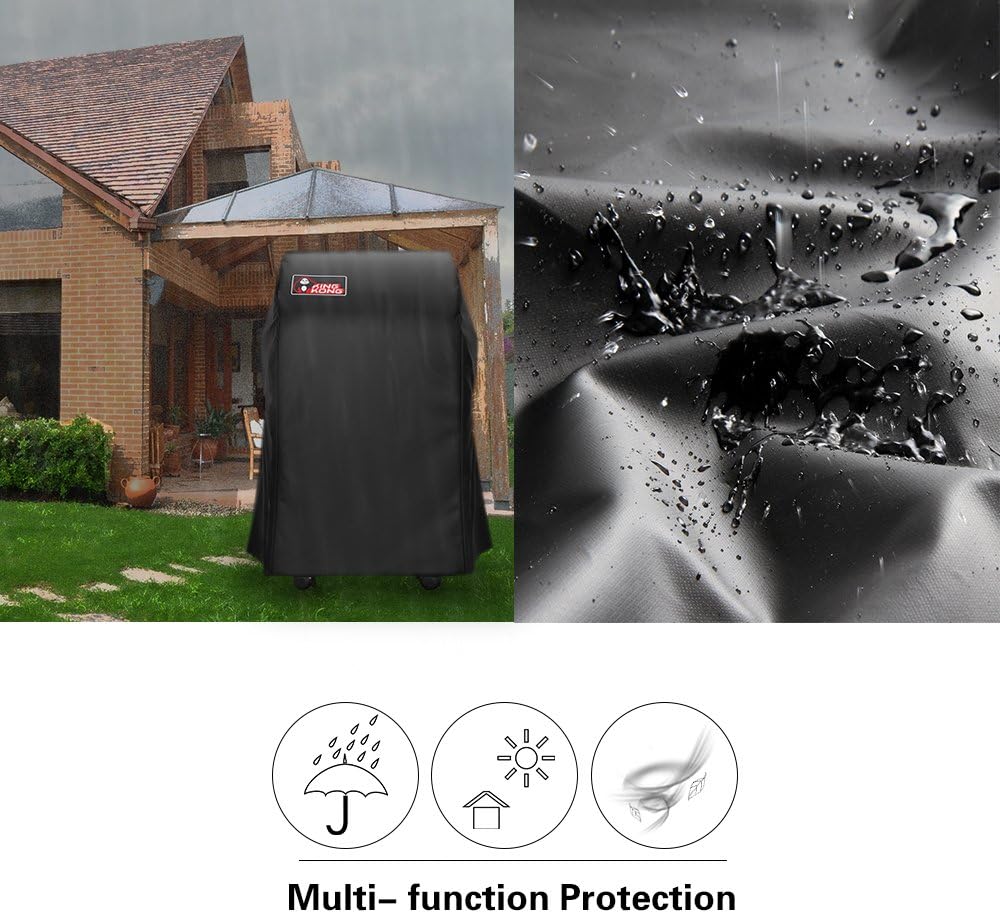 Kingkong 7105 Premium Grill Cover - Fits Weber Spirit 210 Series Gas Grills | Includes Grill Brush & Tongs