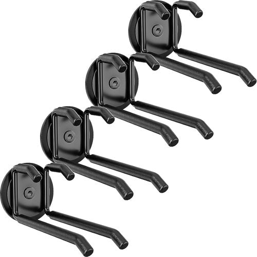 E-Blackpro Strong Magnetic Hooks - Heavy Duty 20lb Hold for Garage Utility Storage | 4 Pack for Tools & More