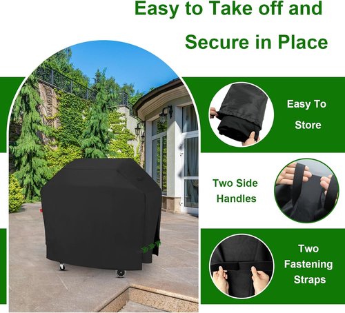 Cuisinart Outdoor Grill Cover - Waterproof 600D Heavy Duty Protection | Fits 28" Griddler & Broiler Combo
