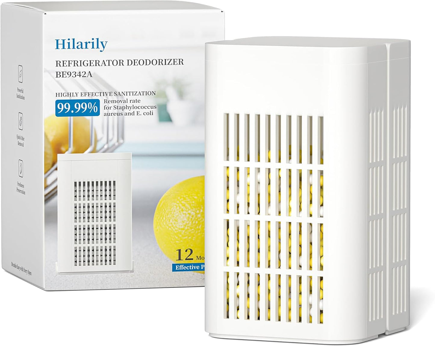 Regine Switzerland Refrigerator Deodorizer - Long-Lasting Odor Eliminator for Freshness | 12-Month Supply