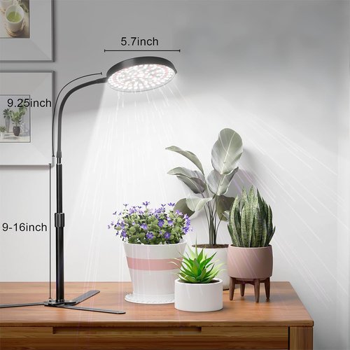GooingTop Grow Light - Full Spectrum 6000K LED Lamp for Indoor Plants | Adjustable Height 10-32''