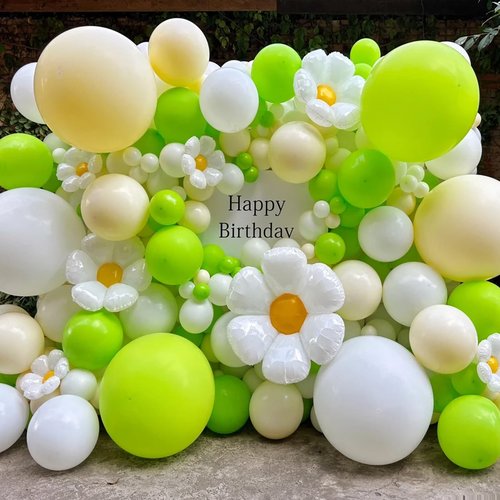 Awenztech Lime Green Balloons 12 inch, Lime Green Latex Balloon 50pcs Party Balloons for Baby Shower Dinosaur Jungle Halloween Birthday Party Decorations