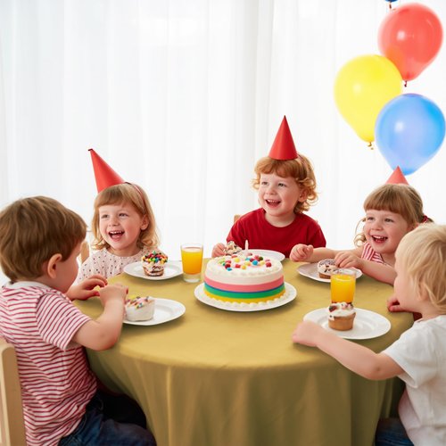 JHDZDHY 10 Pack Premium Disposable Plastic Tablecloth 84" Round Table Cover for Birthdays Weddings Christmas Anniversary Buffet Table (Gold)