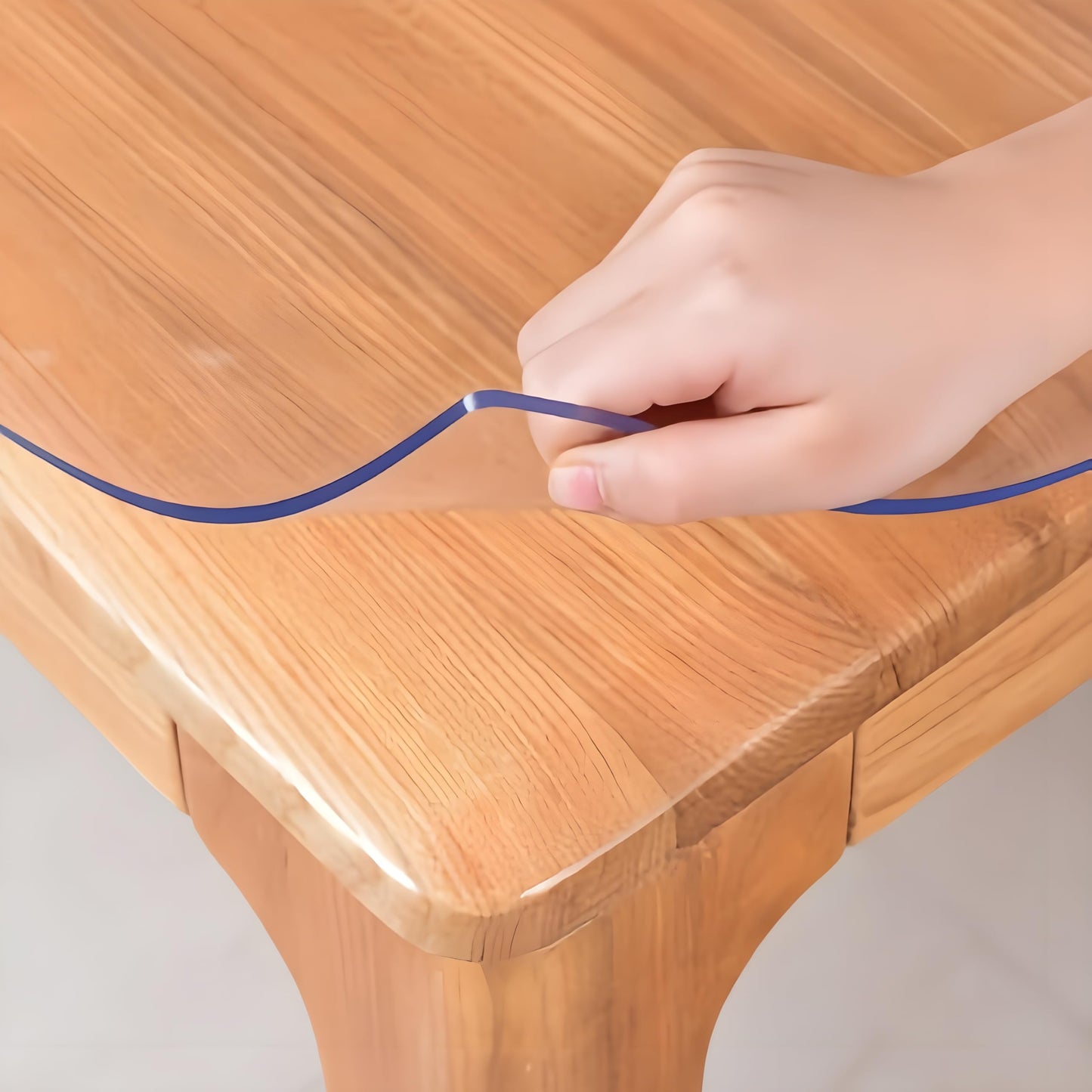 HoSwag 28"X60"Crystal PVC Table Cover Protector, Waterproof PVC Tablecloth, 2MM Thickened Protector for Table, Desk, Coffee Table, Workbench,Dresser, TV Stand, Counter