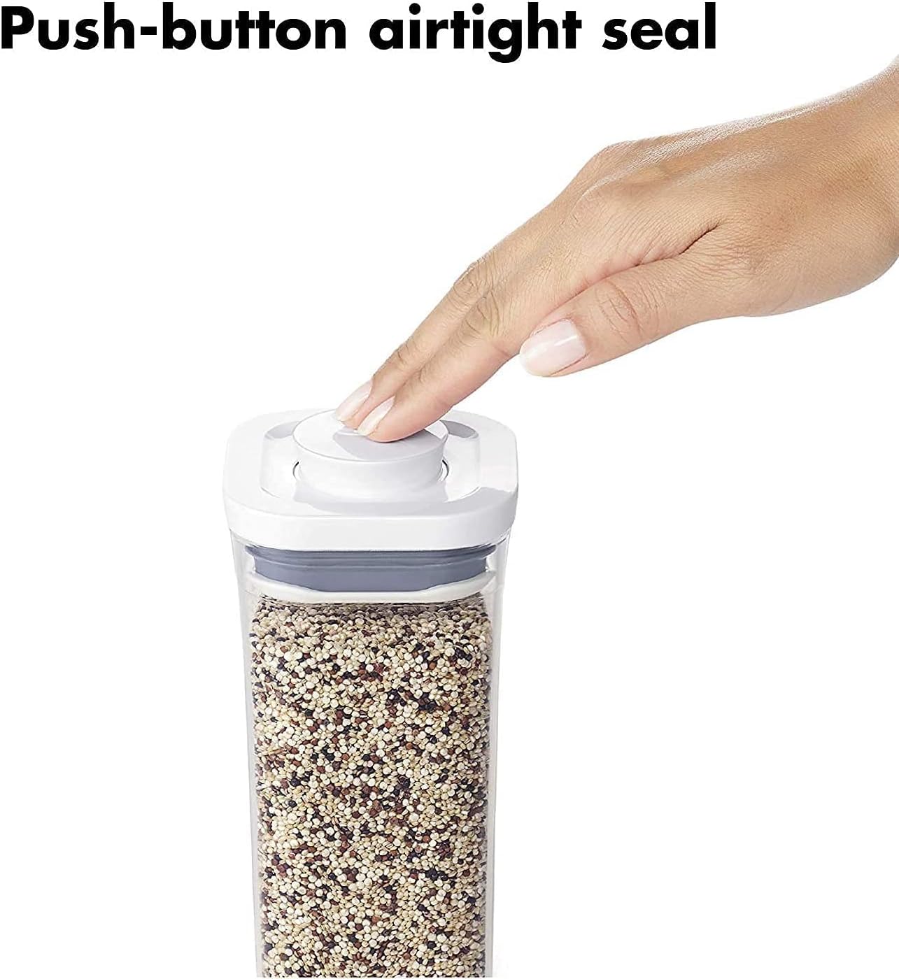 OXO Good Grips 6-Quart Square POP Container - Airtight Food Storage for Bulk Items (Set of 4)