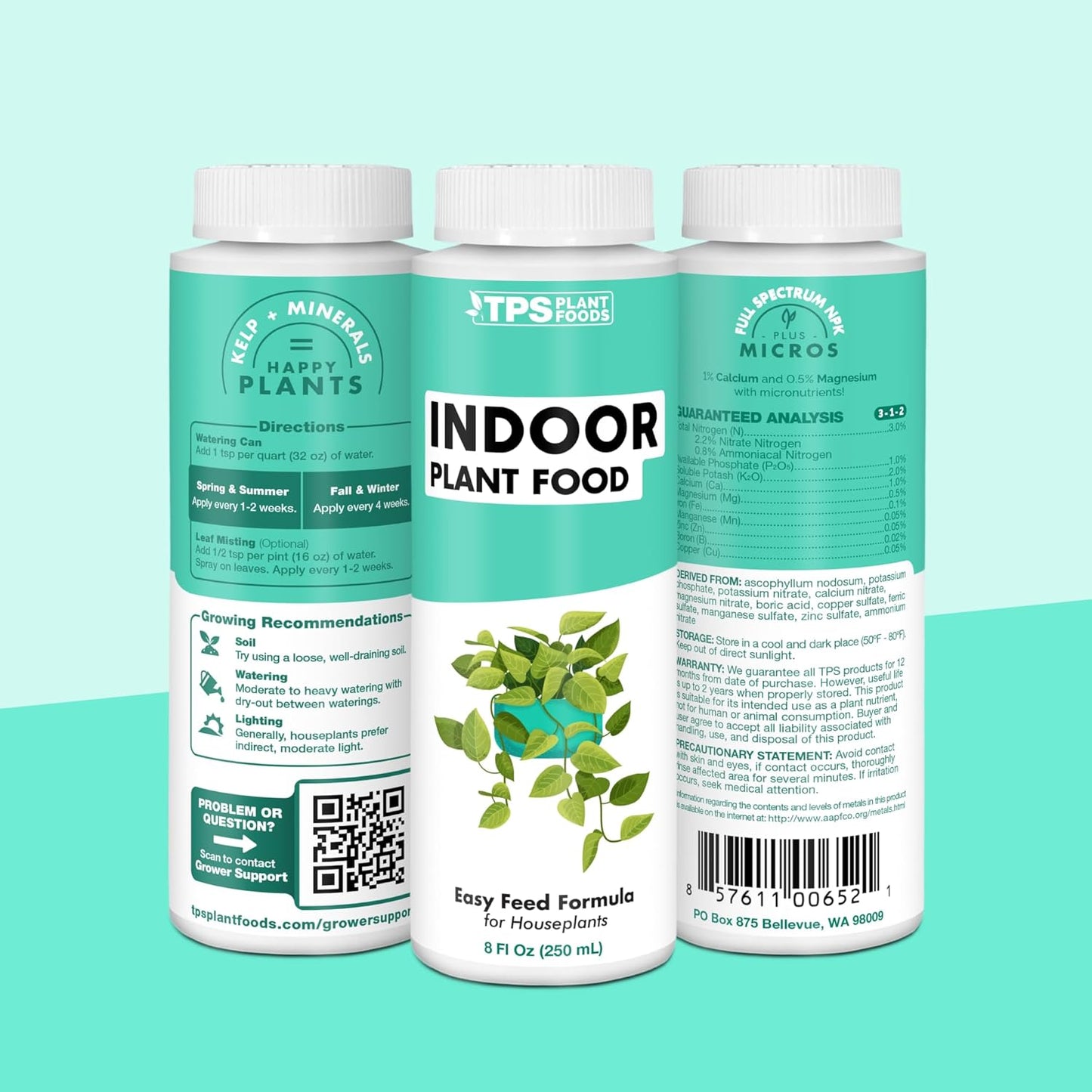 Skiennix Indoor Plant Food - Liquid Fertilizer for Vibrant Growth & Strong Roots | 8oz