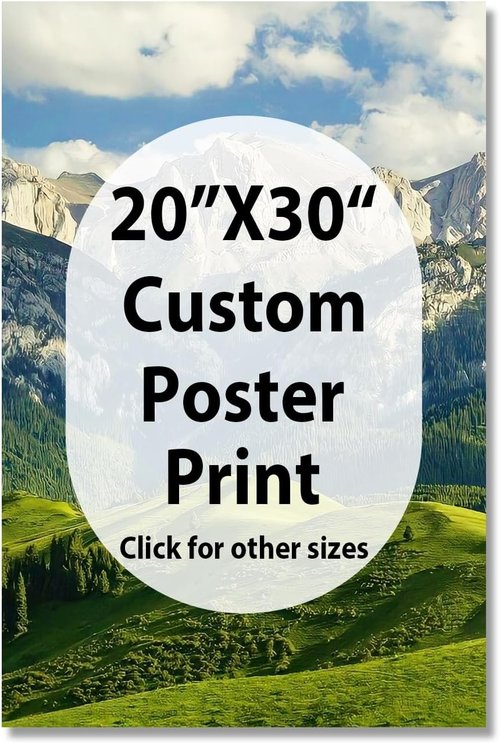 JIMUJIA Custom Canvas Art Print - Personalized Unframed Wall Decor | 20"x30" Custom Portrait for Home & Office