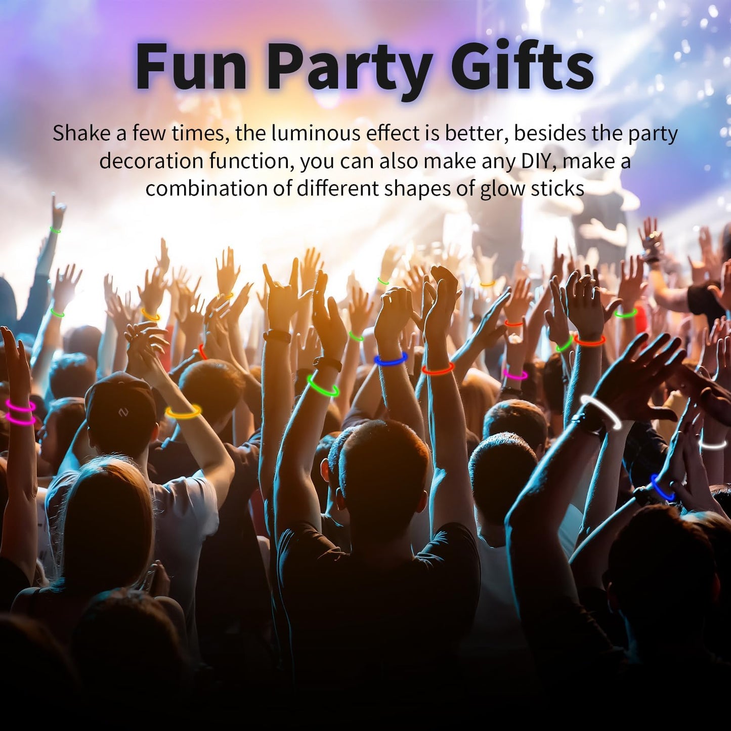 150 Pack 8” Red Glow Sticks Bulk with 150 Connectors Neon Glow In The Dark Party favors Supplies for Holiday Birthday Party Decoration (Red)