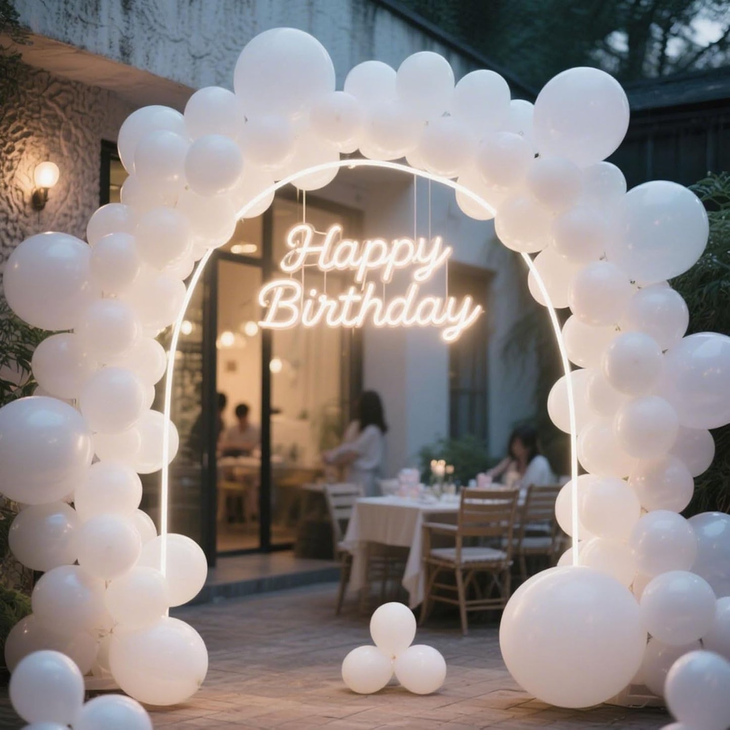 Pearl White Balloons by [Brand Name] - 100pcs Latex Party Balloons for Weddings, Graduations & Celebrations