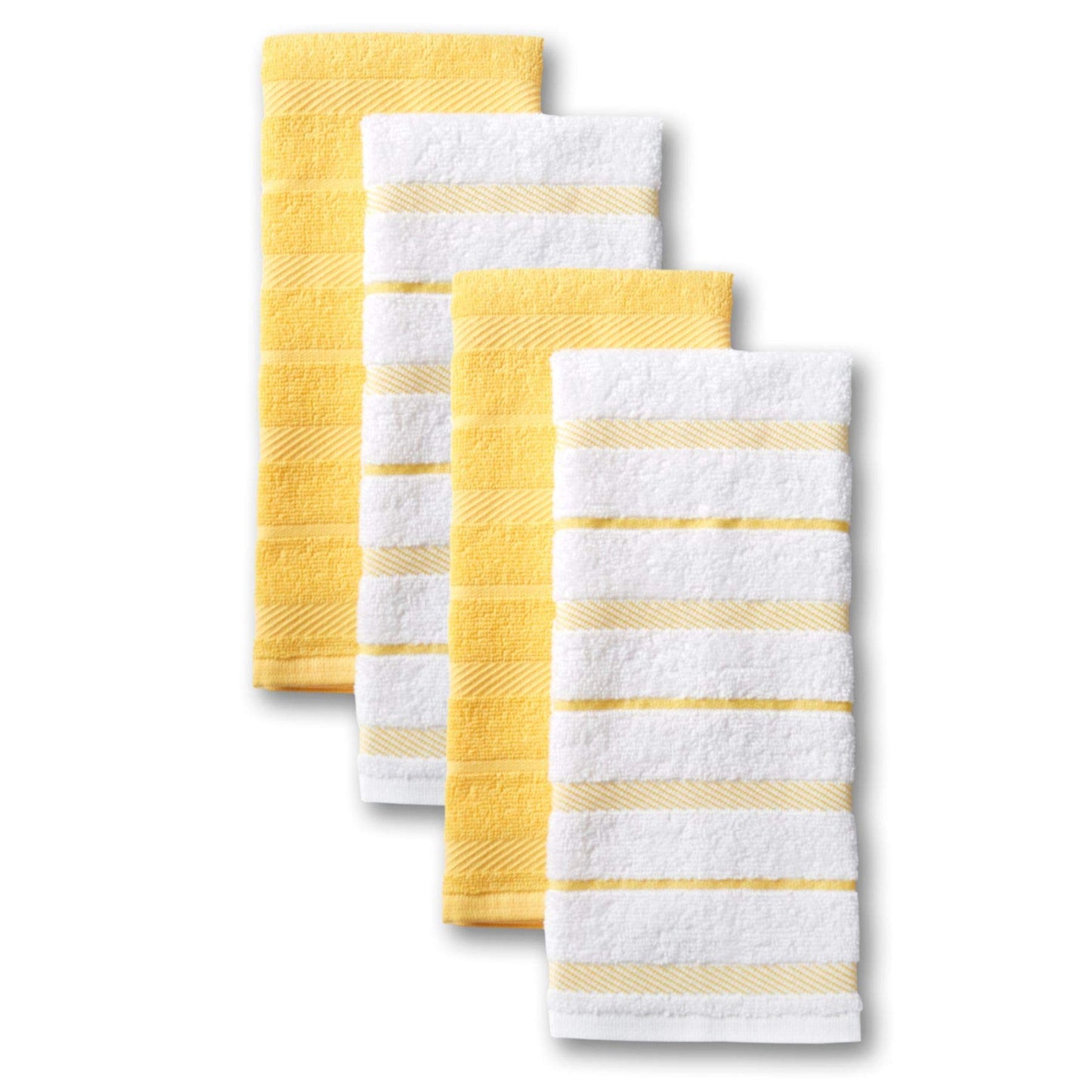KitchenAid Albany Kitchen Towel Set, Orange Sorbet, 4 Piece