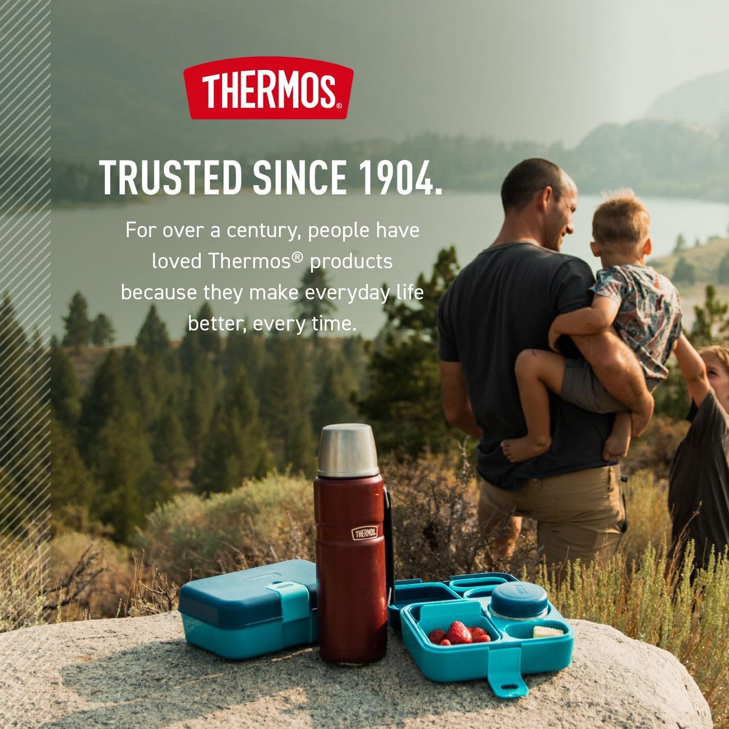 THERMOS Stainless King Vacuum-Insulated Beverage Bottle - 40 Ounce | Army Green Color