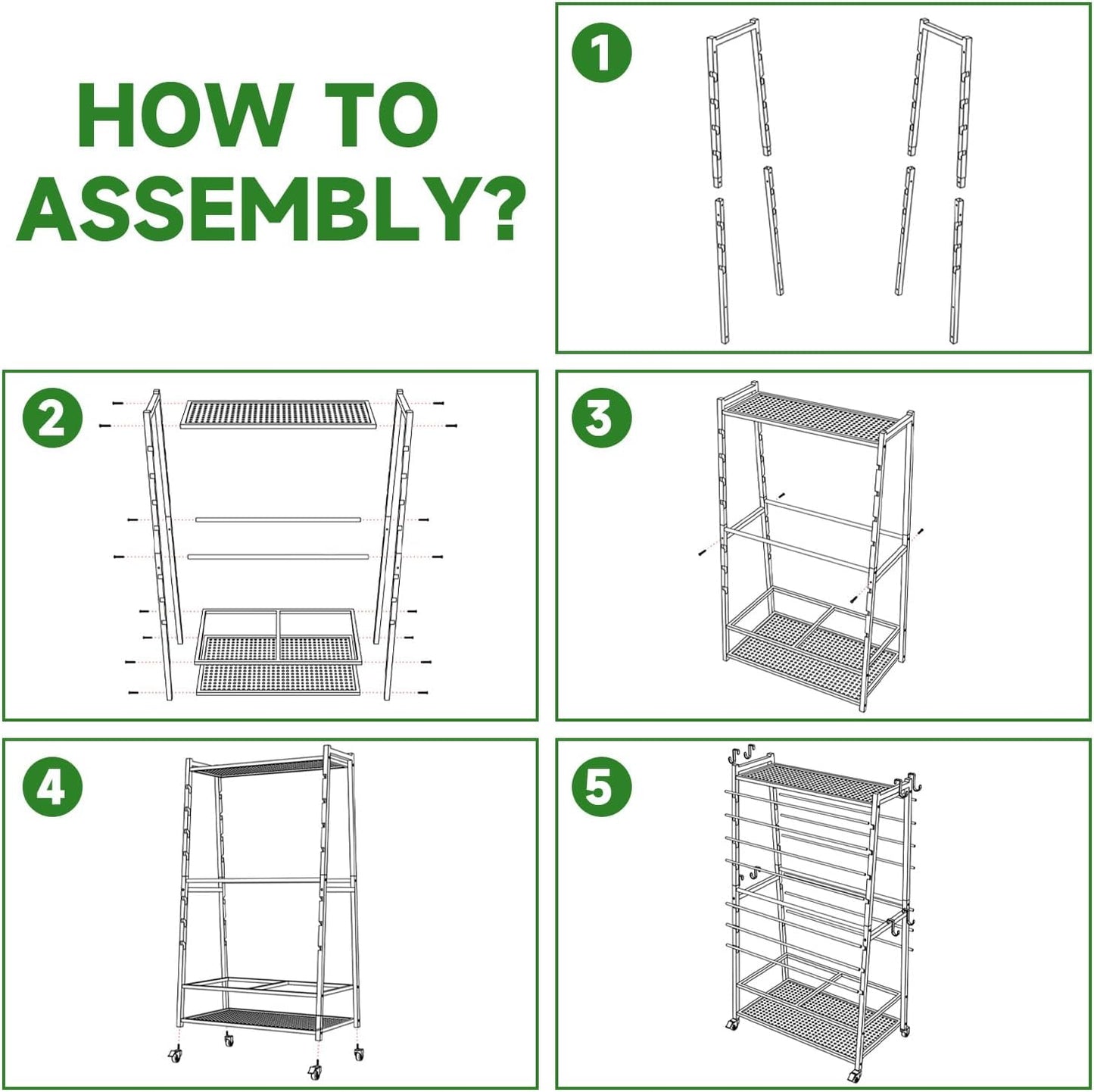 Skiennix Ribbon Holder - Double-Sided Organizer Rack with Large Capacity for Craft Room