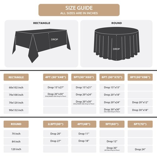 Fitable 8 Pack Rectangle Tablecloths: Stain Resistant Wrinkle Free Circle Table Clothes, Washable Reusable Polyester Table Covers for Wedding Party Birthday Banquet Reception(Ivory, 90x132 Inch)