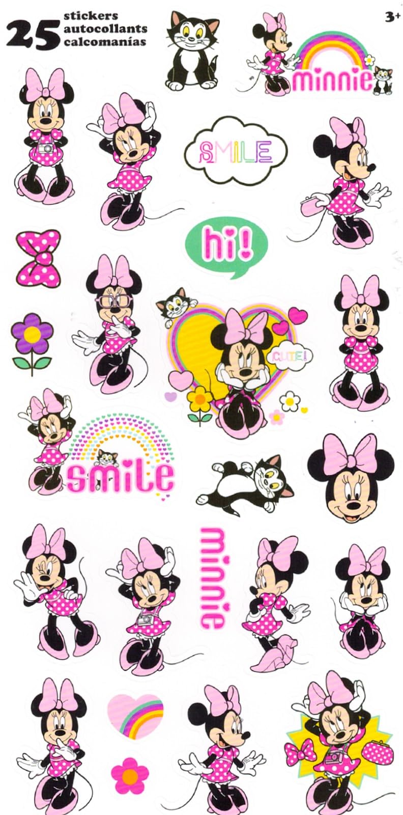 Minnie Mouse Water Bottles Set - 2 Pack Bundle of 16.5 Oz Tumblers for Home, School, Travel, More | Minnie Mouse Reusable Drinkware for Kids