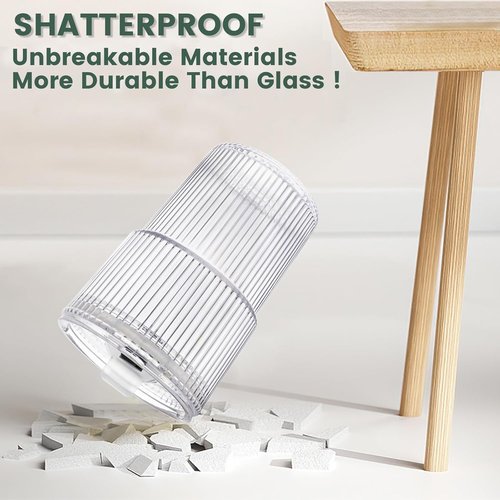 HIGIINC Iced Coffee Cups - 16 OZ Unbreakable Glasses Set with Lids & Straws | Reusable & Dishwasher Safe