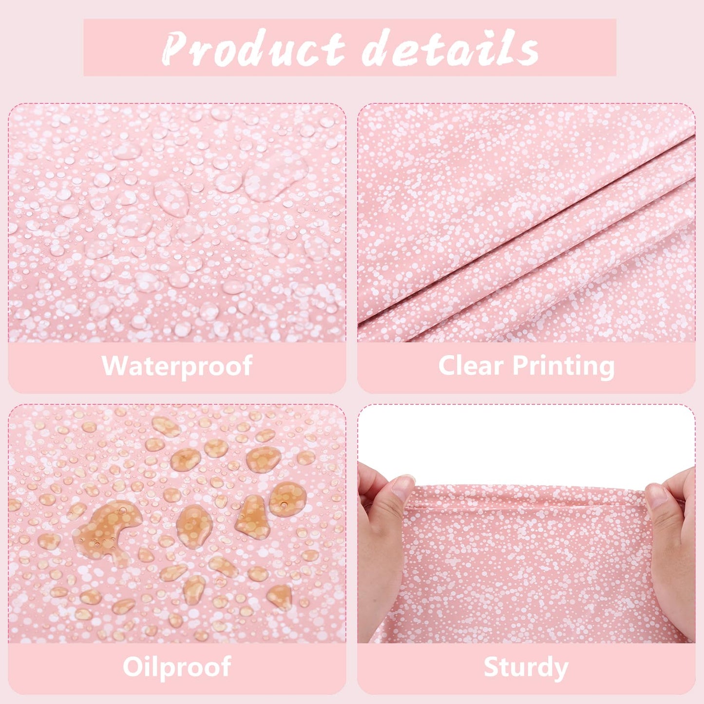 Kesfey 3 Packs Ombre Rose Gold Tablecloth 54 x 108 Inch Gradient Pastel Rose Gold Sequin Table Cloths Rectangle Disposable Plastic Rose Gold Sprinkle Glitter Table Cover for Birthday Party Decorations