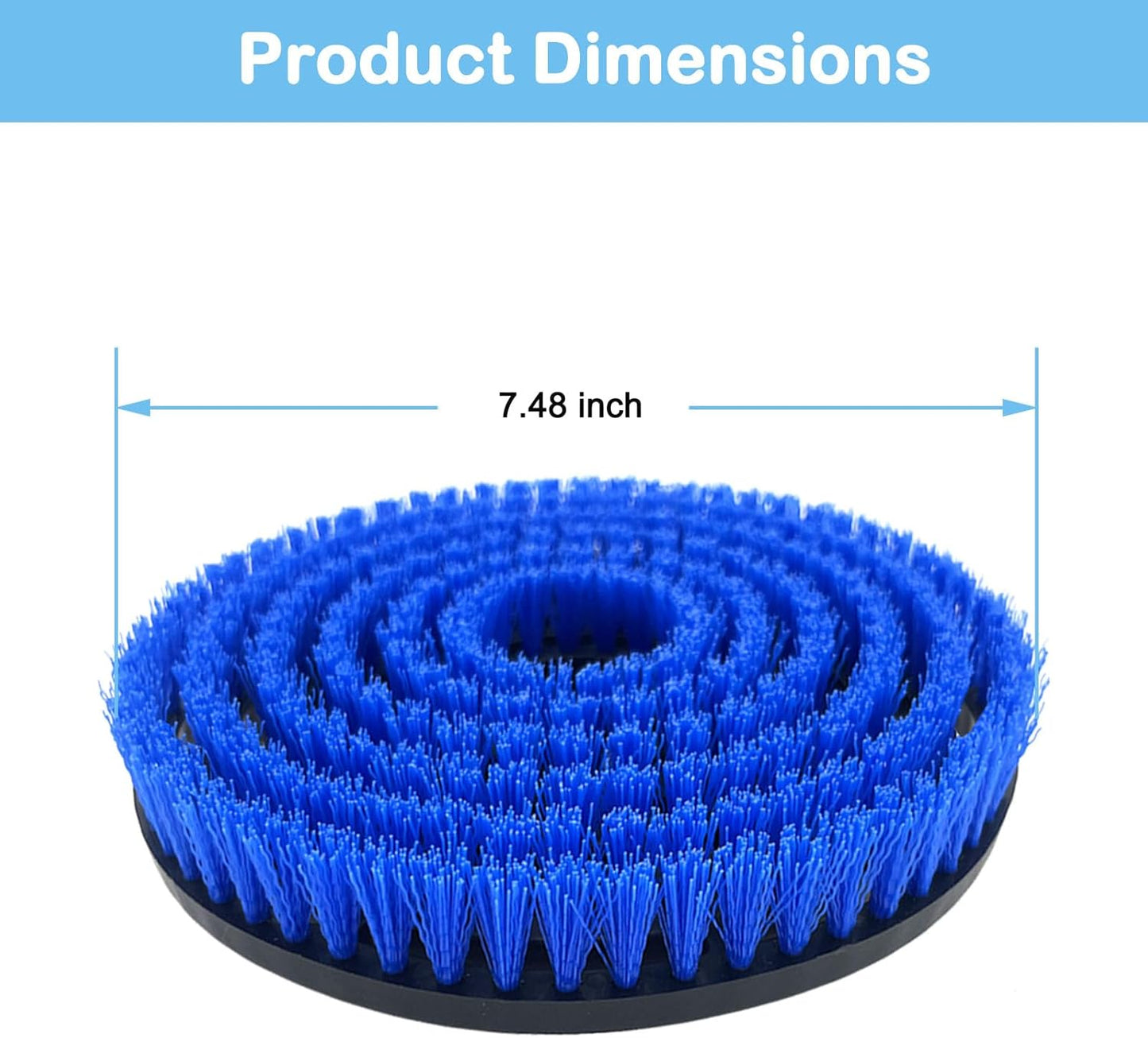 Shark S8201 Replacement Steam Mop Brush Heads - Upgraded 2-Pack for Deep Cleaning | Blue