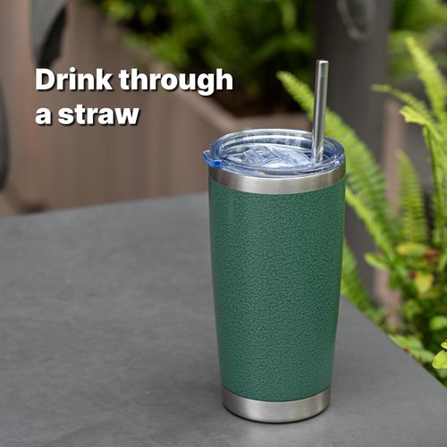 Bluwing 20 oz Tumbler Lids for Yeti, SUNWILL, WETOWETO Tumbler and More, 2 Pack Spill Proof Covers for 20oz Tumblers, BPA-free