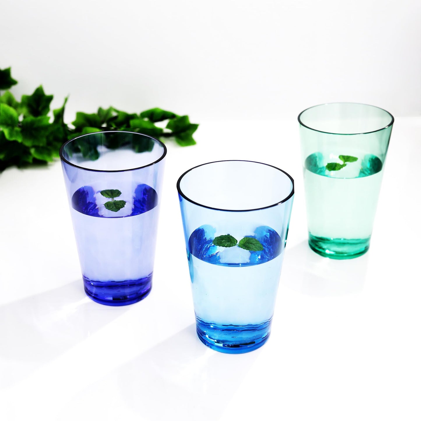 SCANDINOVIA - 19 Oz Unbreakable Cups - Vibrant Acrylic Tumblers, Shatterproof, Reusable & Dishwasher Safe, Smooth Rims, BPA-Free, Indoor & Outdoor Use, Plastic Cocktail Glasses - Set of 6-19 Oz