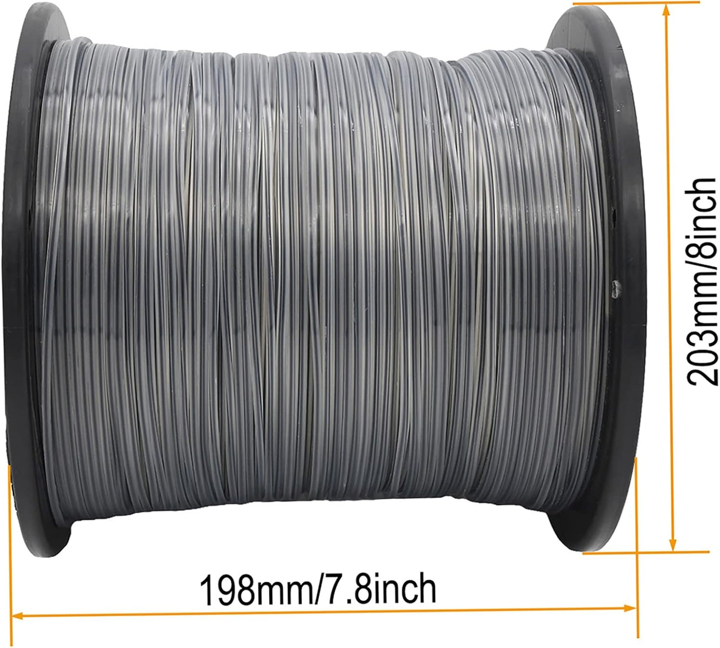 KAKO 095 Trimmer Line - 0.095 Inch Commercial Square String - 1280 Ft, 5 Lbs for Most Trimmers
