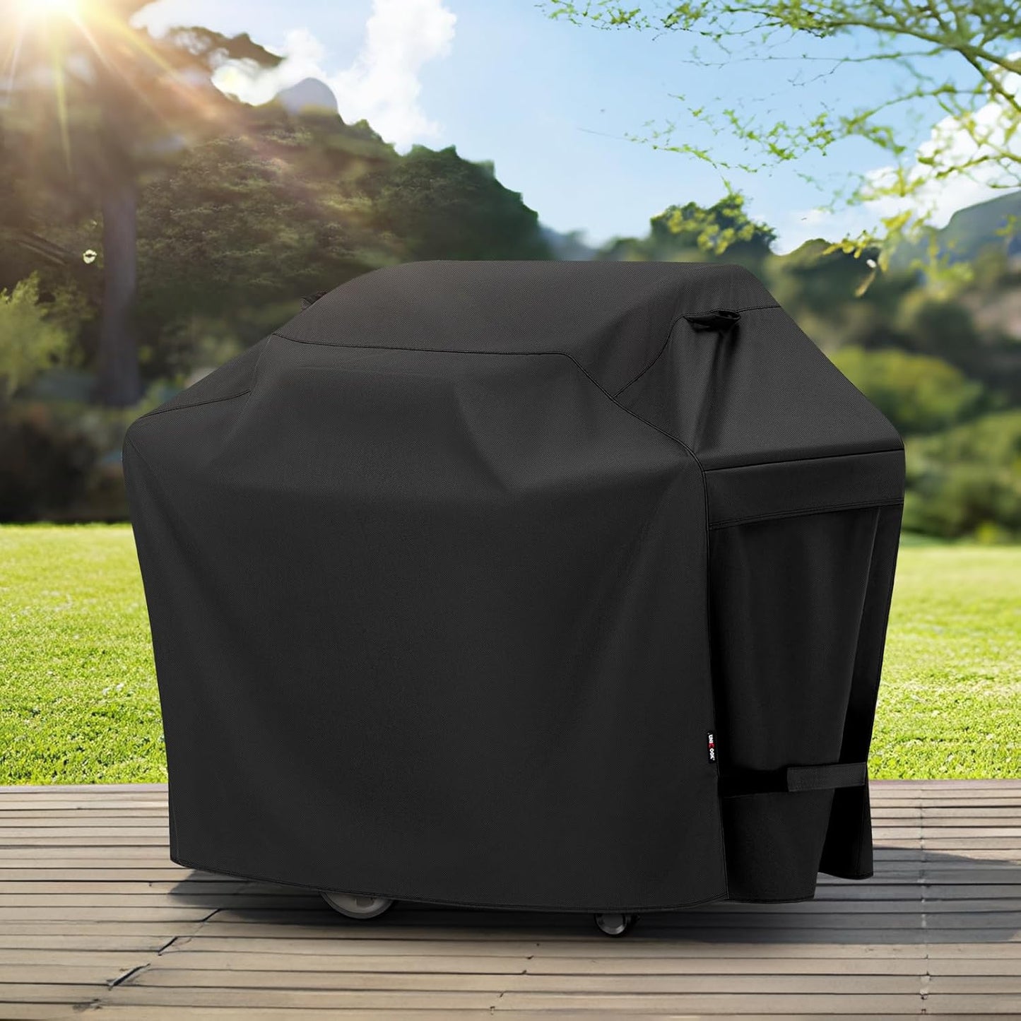 Unicook Grill Cover - 60 Inch Heavy Duty Waterproof Protector for Weber & Char-Broil BBQs