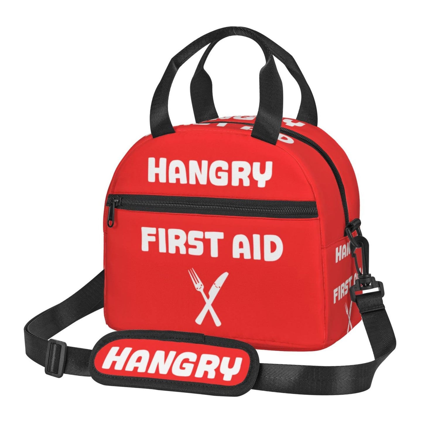 Hangry Insulated Lunch Bag Reusable Lunch Box With Adjustable Shoulder Strap Cooler Tote Bag For Men Women