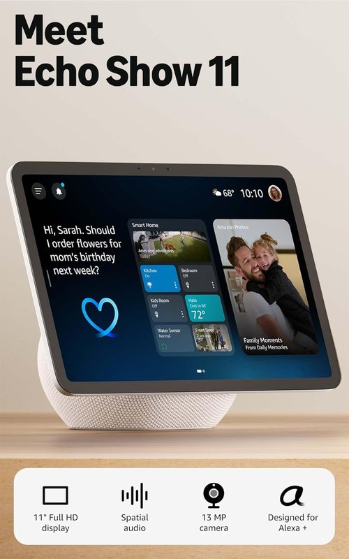 Amazon Echo Show 8 - Vibrant HD 8.7" Display with Spatial Audio | Designed for Alexa, Graphite