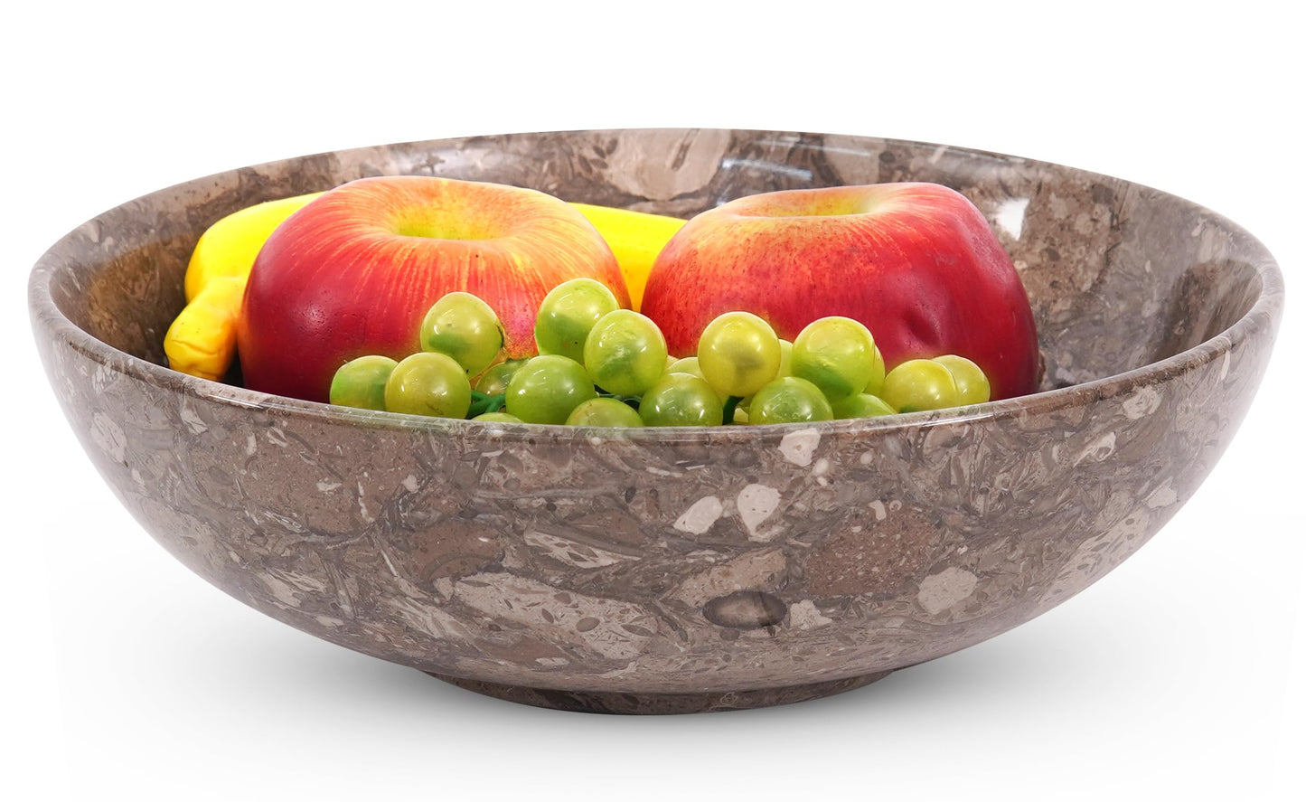 Radicaln Marble Fruit Bowl For Kitchen Counter 10" Inches Oceanic Handmade Decorative Bowl For Kitchen Table, Ideal Key Holder, Candy Dish and Marble Fruit Holder For Dining Table