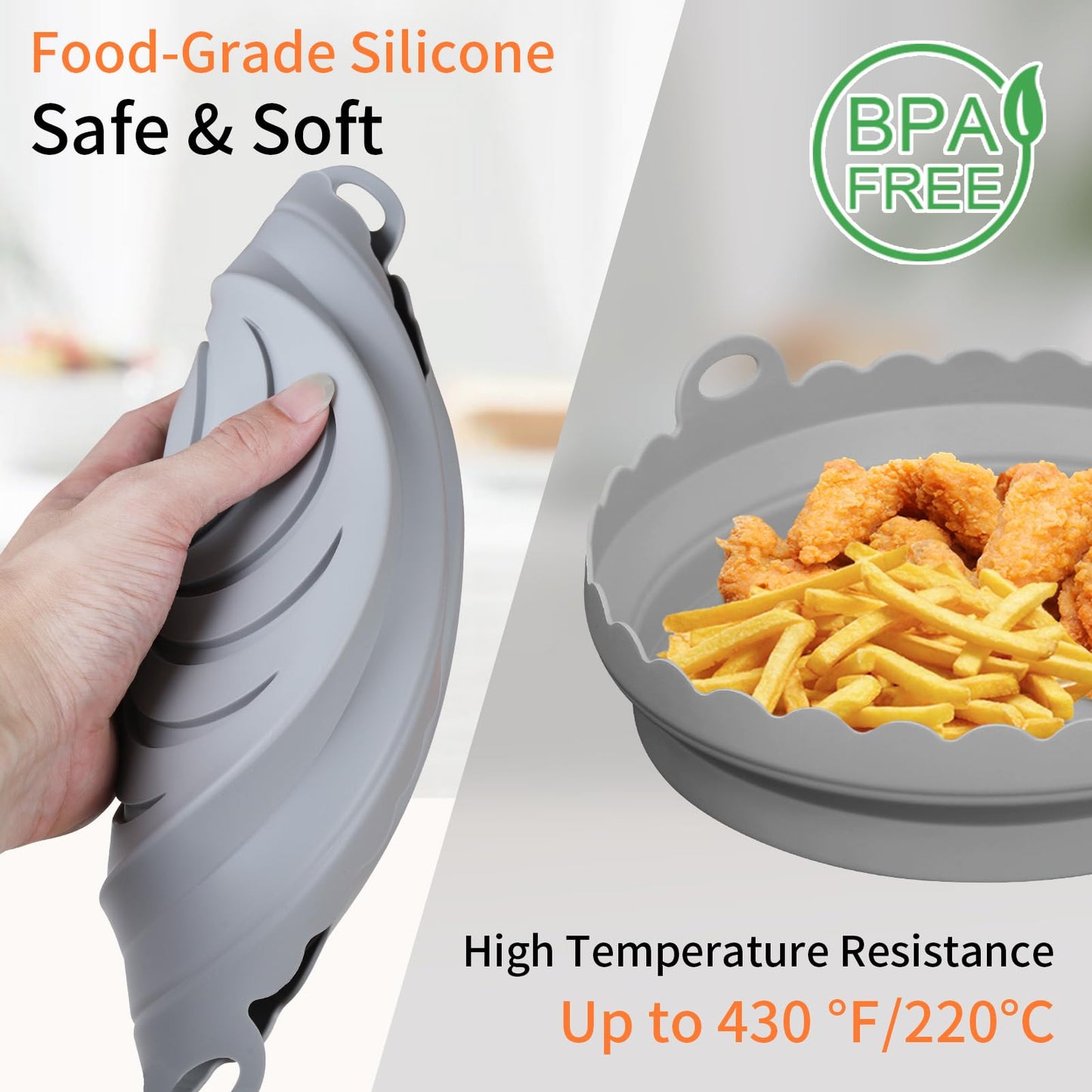 Air Fryer Silicone Liners for Ninja AF101 Air Fryer