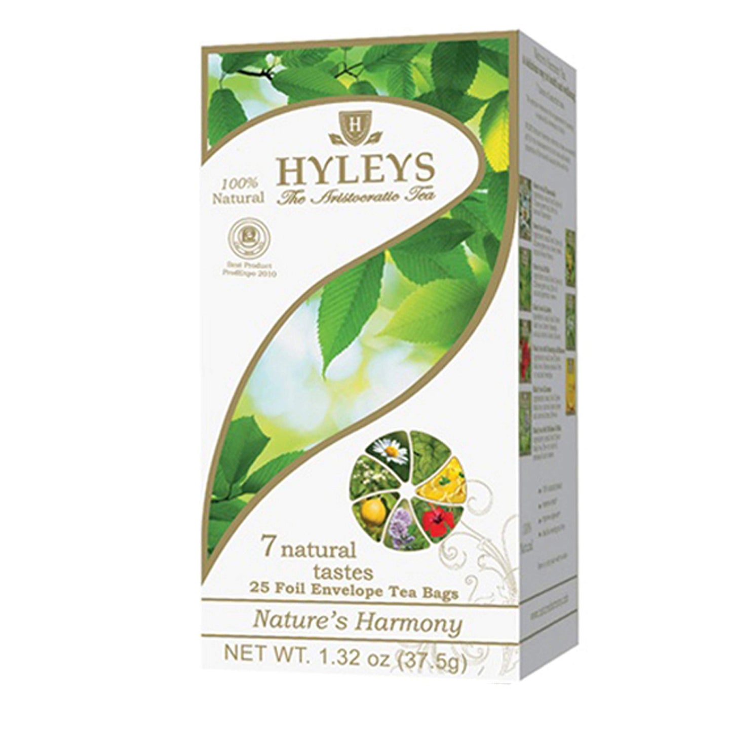 Hyleys Green and Black Tea 7 Assorted Flavors - 25 Tea Bags - 12 Pack - 300 Tea Bags total