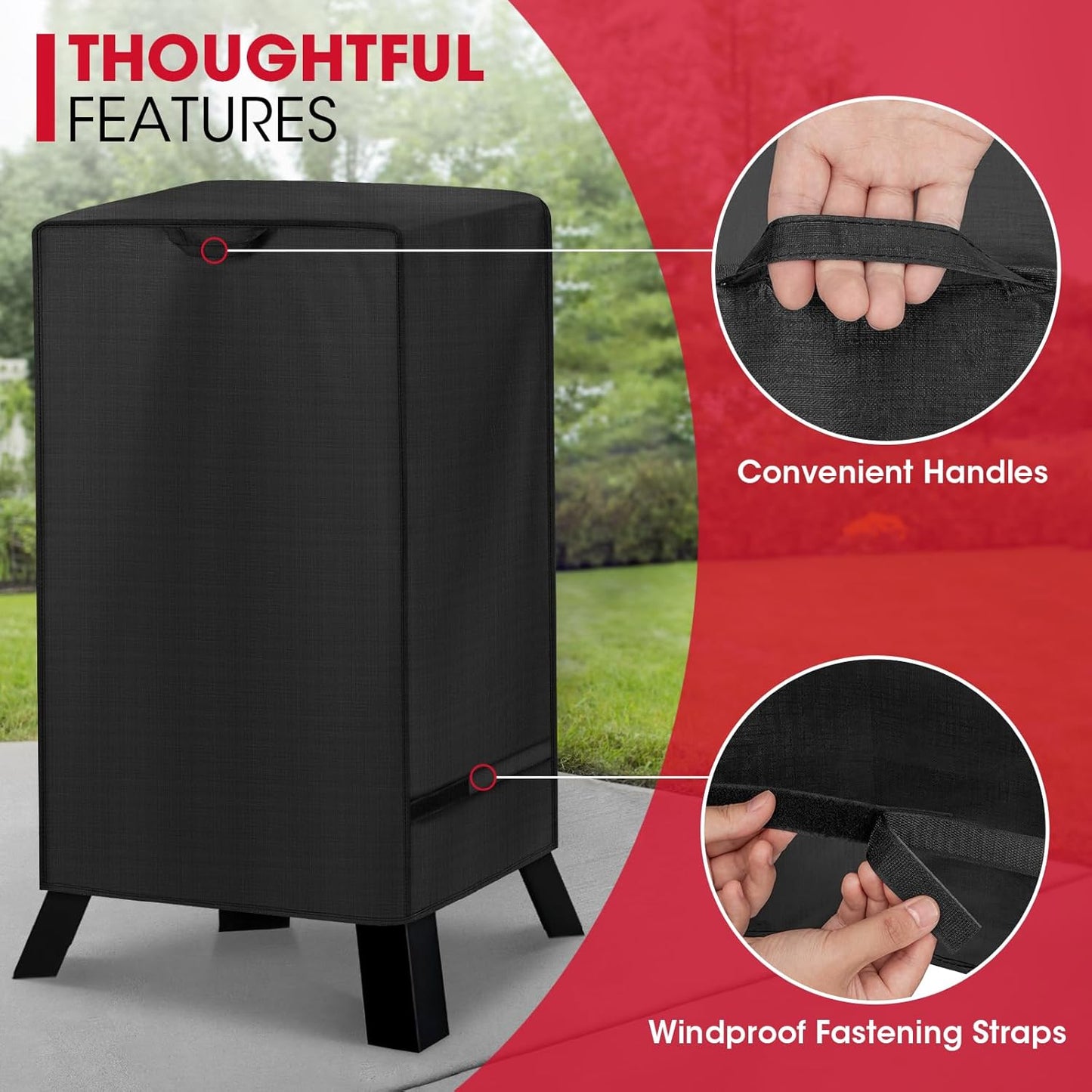 Unicook Electric Smoker Cover - UV Resistant Waterproof Vinyl for Masterbuilt | 30 Inch Size, Outdoor Use
