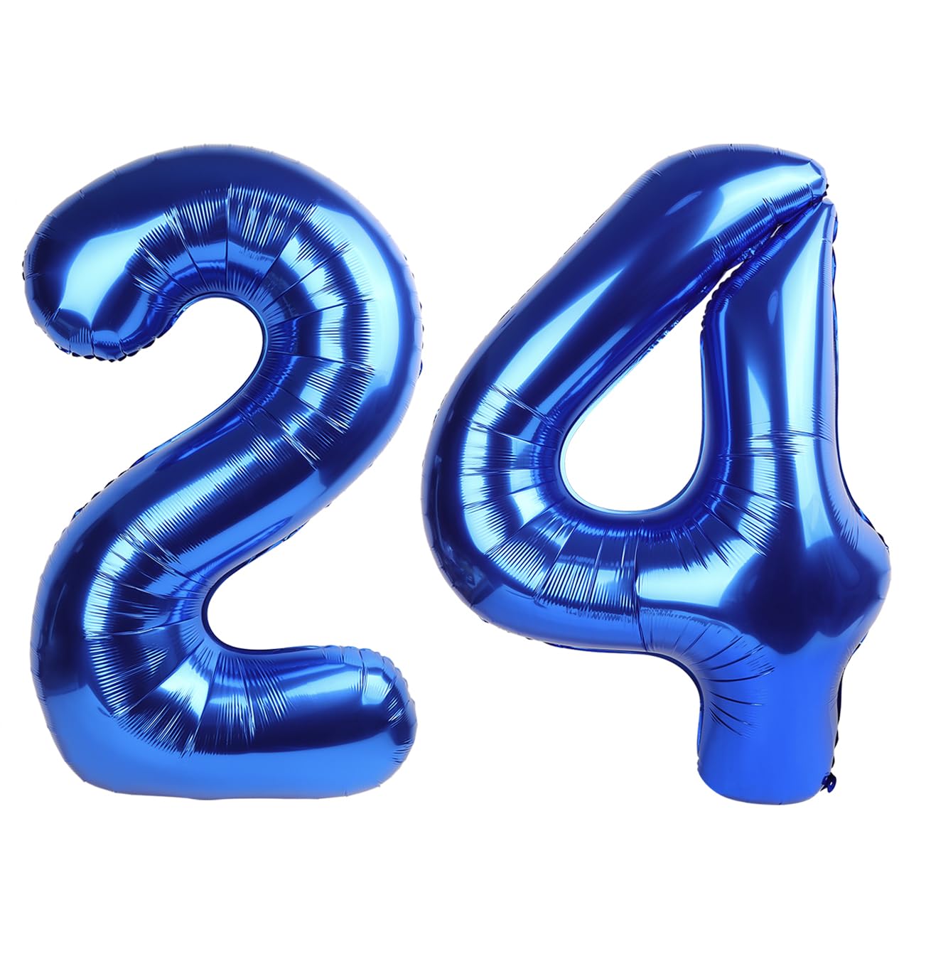 Navy Blue Number 24 Balloon 40 inch, 24 Number Balloons, 24th Navy Blue Birthday Decorations, 24 Year Old Women Men Blue Party Supplies