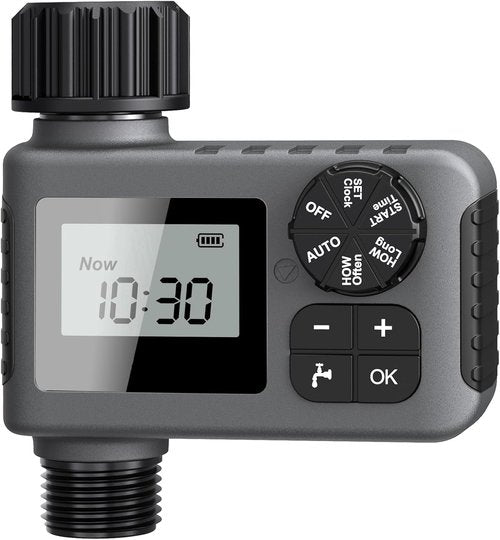 Insoma Water Timer - Programmable Hose Timer with Rain Delay | Automatic Irrigation System for Lawn & Garden, IP55 Waterproof, 1 Outlet