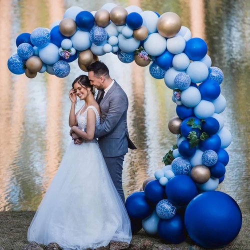 FOTIOMRG Royal Blue Balloons - 12 Inch Helium Quality Latex for Birthday, Graduation & Baby Showers | 50 Pack