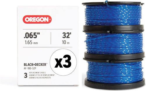 Black & Decker Oregon AF100 Replacement Spool - 3-Pack Trimmer Line for Guaranteed Fit | Gatorline Square Twist 065