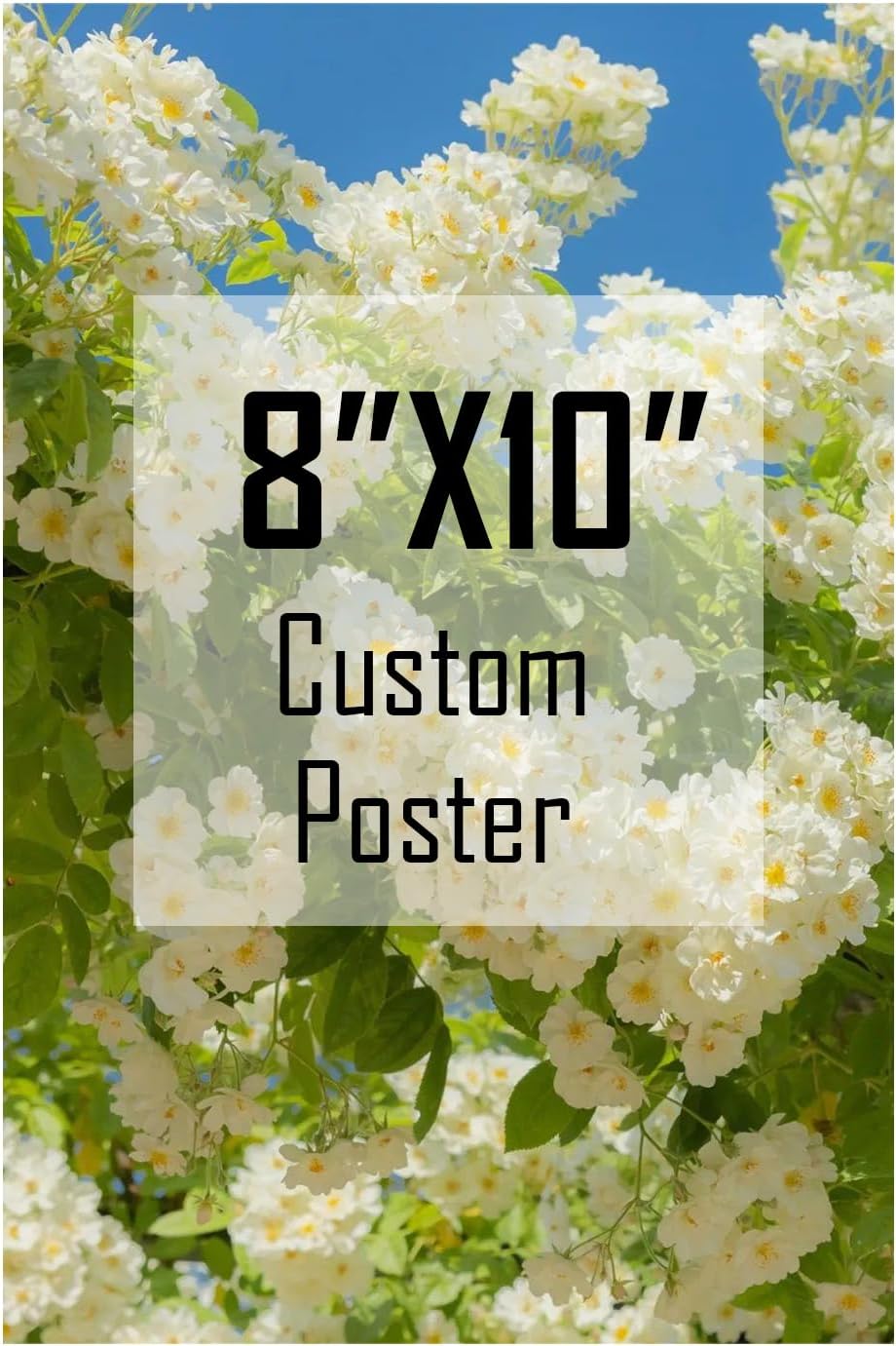 ZXDZSM Custom Canvas Poster - Personalized Wall Art Print | Upload Your Image, 8" x 10"