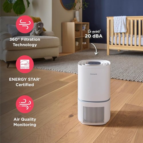 Frigidaire PureA300 HEPA Air Purifier - Ultra Quiet, Energy Star Certified, Covers 850 Sq. Ft. | Smart Mode & 3-Stage Filtration