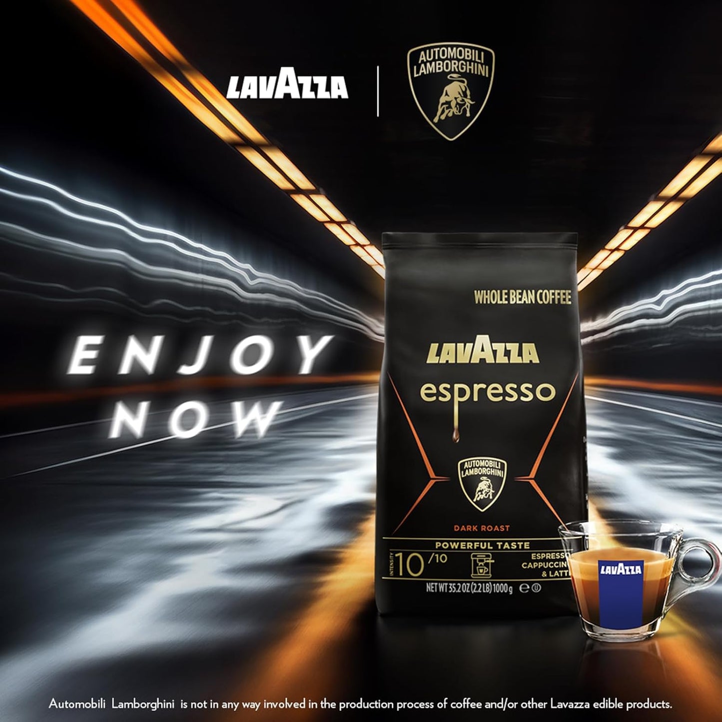 Lavazza Espresso Whole Bean - Dark Roast Arabica & Robusta Blend - 2.2 lb Bag