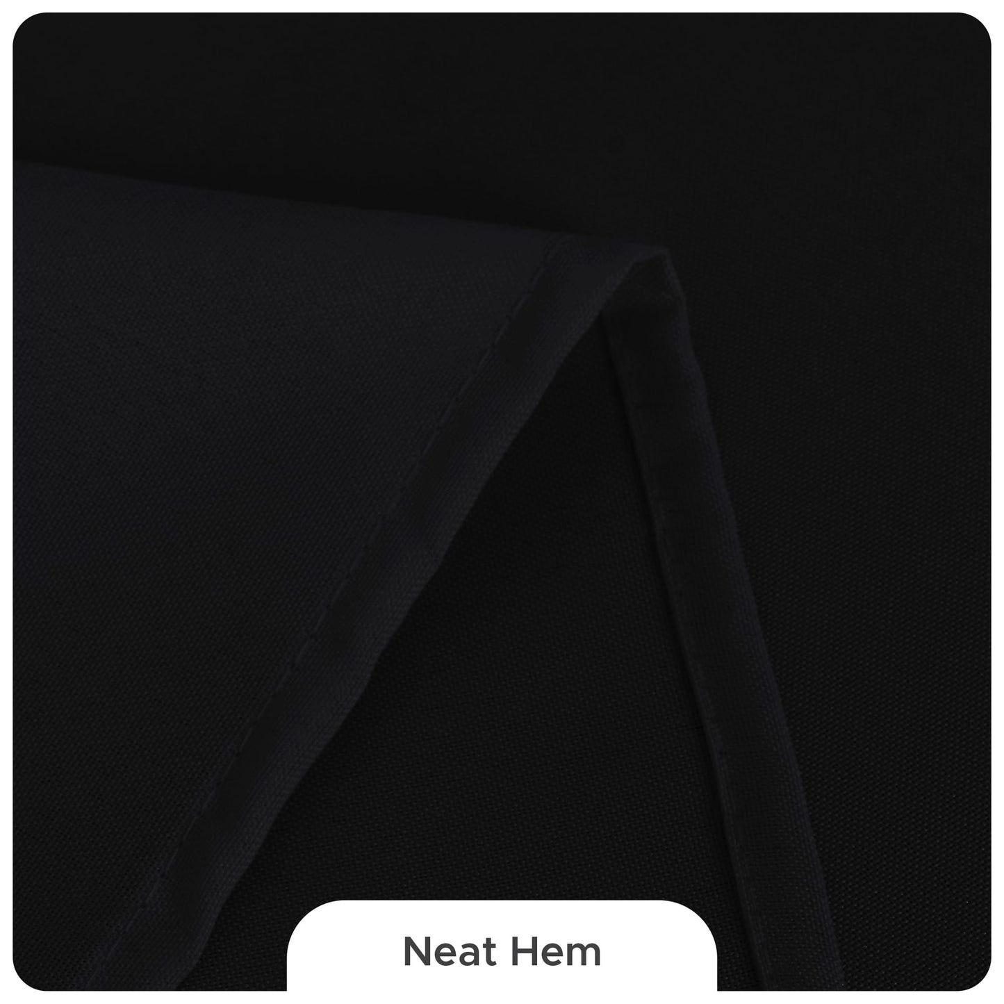 Fitable 8 Pack Table Cloth Rectangle Table: Stain and Wrinkle Resistant Tablecloth Rectangular, Washable Polyester Tablecloths for Wedding Party Dining Banquet Event Catering(Black, 70x120 Inch)