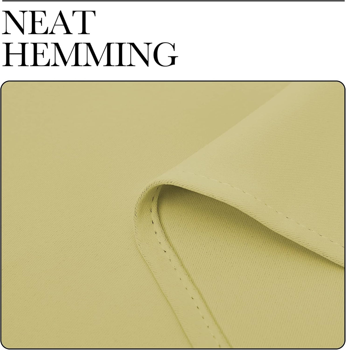 NICETOWN Blackout Curtains for Patio Glass Doors - Privacy Panel Drapes, Pale Yellow, 42" W x 95" L (1 Pair)