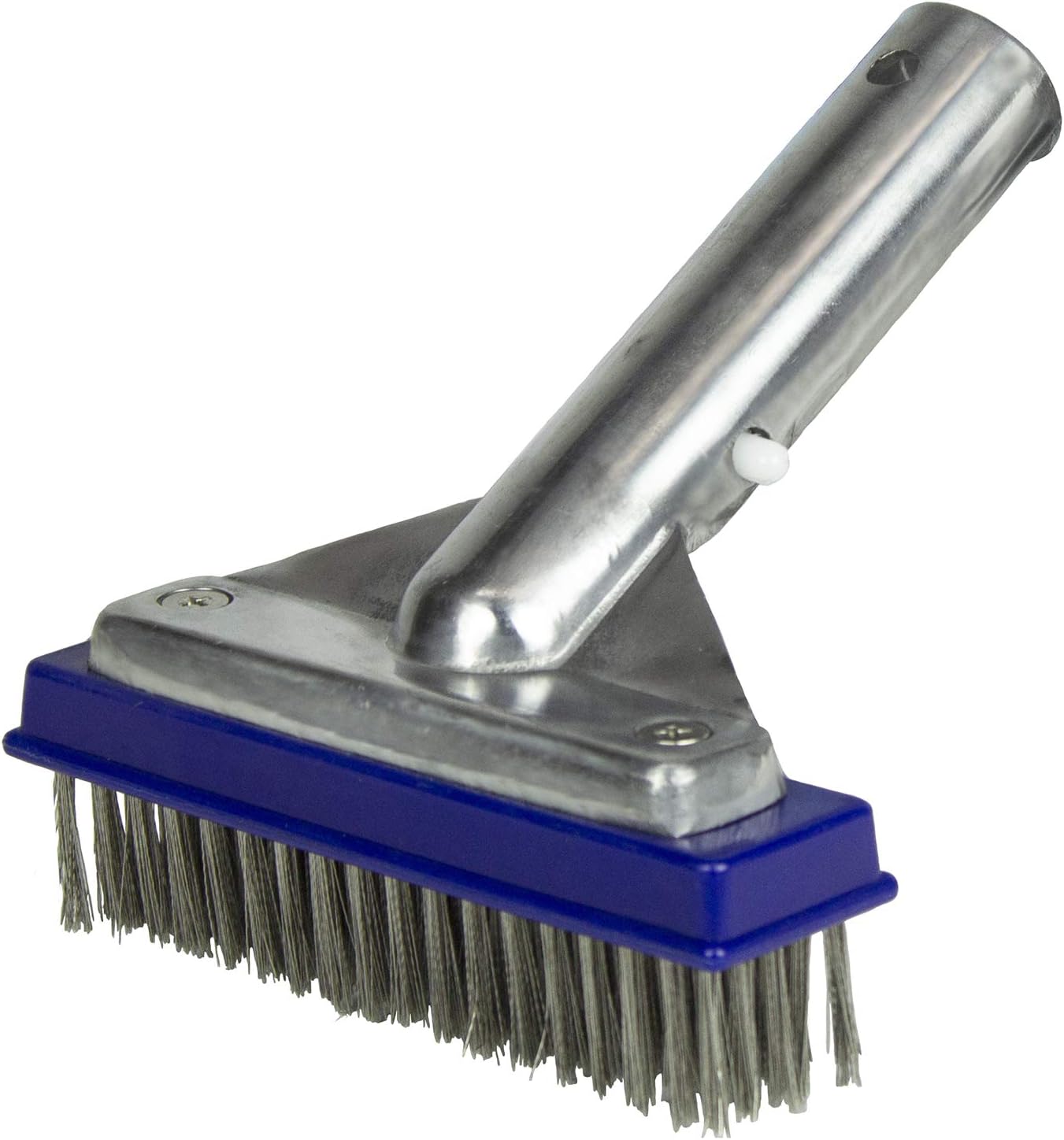Poolmaster 5-Inch Stainless Steel Pool Algae Brush - Heavy-Duty Aluminum Back for Gunite Pools & Spas
