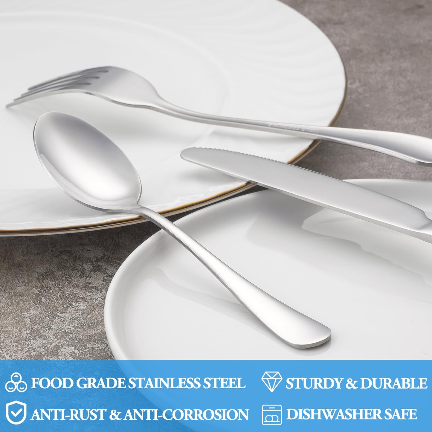 12 Piece Teaspoons Set,Food Grade Stainless Steel Tea Spoons,Durable Small Spoons,Metal Dessert Spoon,Spoon Silverware for Home,Kitchen or Restaurant,Mirror Polished & Dishwasher Safe,6.7-Inch