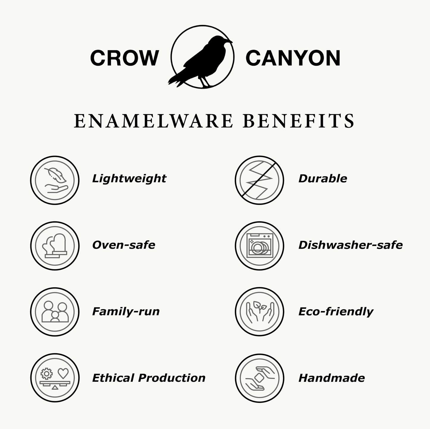 Crow Canyon Home Enamelware Square Brownie Pan, 9 inch, Black/White Splatter