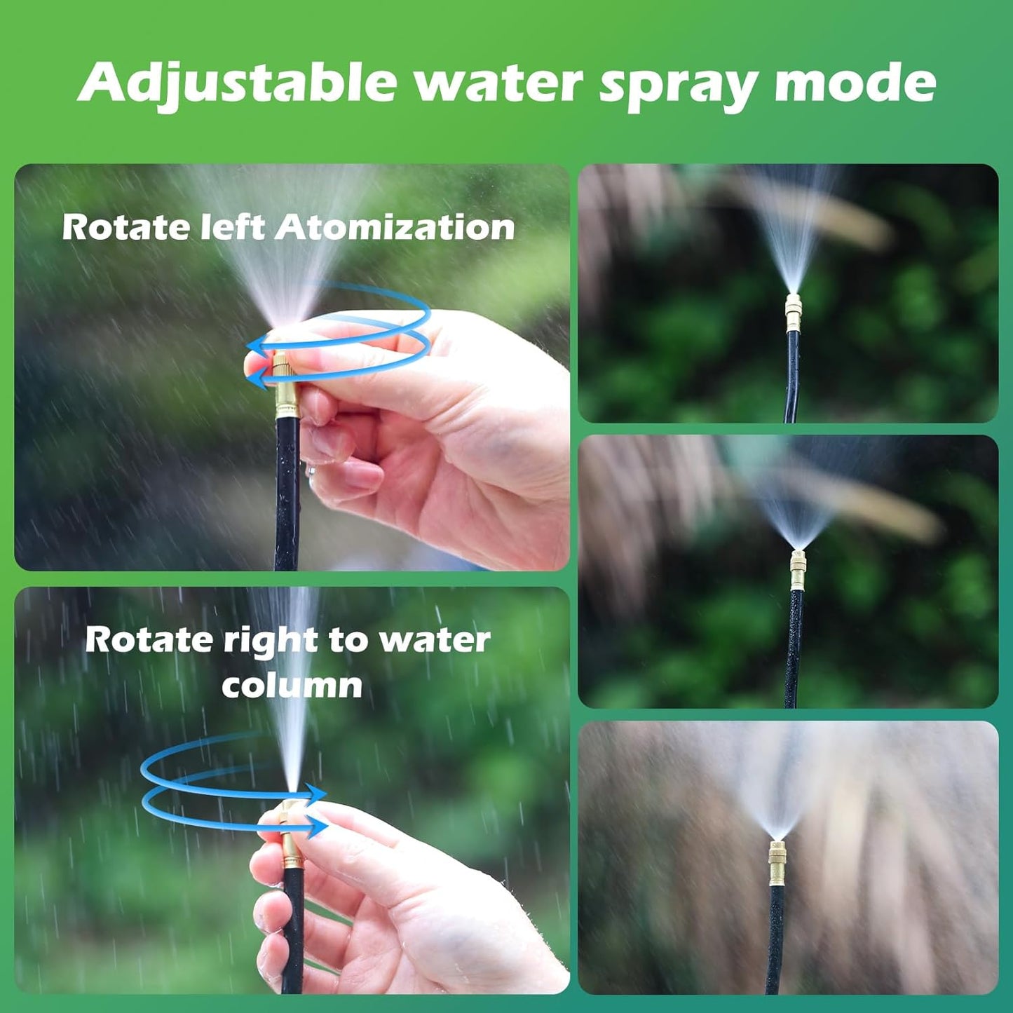 Skiennix Drip Irrigation System - 66 FT with 20 Adjustable Nozzles for Efficient Garden Watering