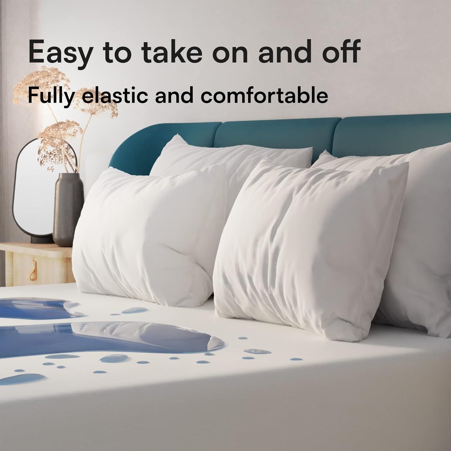 Niagara Waterproof Mattress Protector - Twin Size 39x75 | Deep Pocket, Breathable & Noiseless Jersey Cover