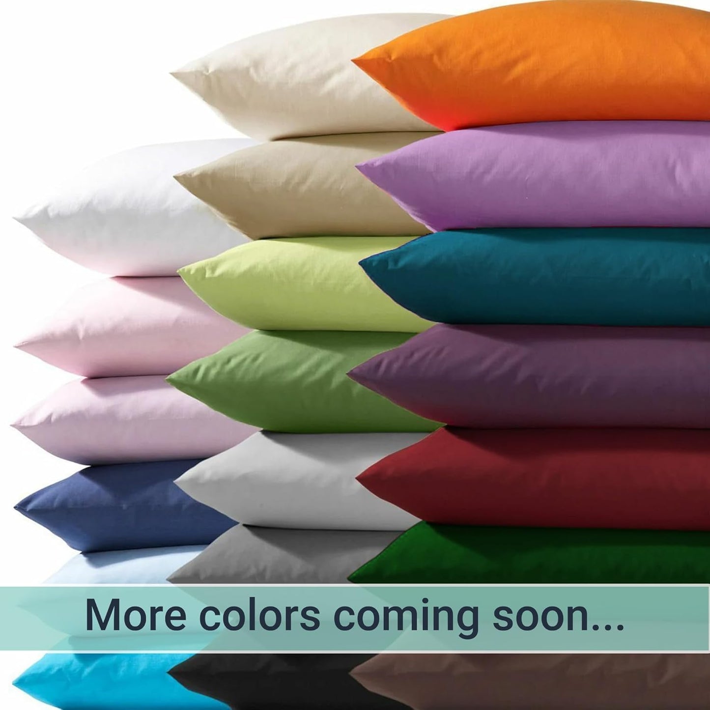 Skiennix Pillow Cases - Soft Brushed Microfiber Standard Size (20x26, White) - 48 Pack for Hotels & Clinics